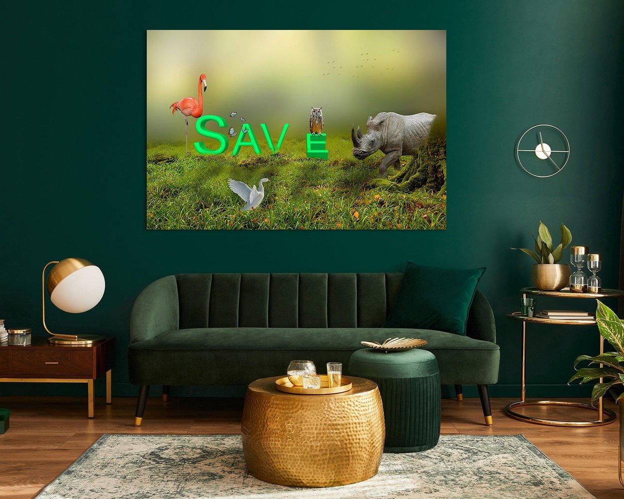 Example of the artwork in a room
