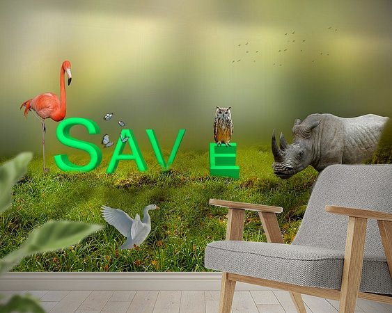 Example of the artwork in a room