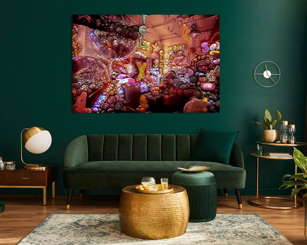Example of the artwork in a room