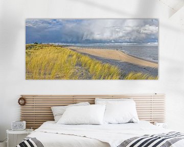 Strand, zee, wolken, Texel / Beach, sea, clouds, Texel van Justin Sinner Pictures ( Fotograaf op Texel)
