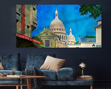 Montmartre en Sacre Coeur van Leopold Brix