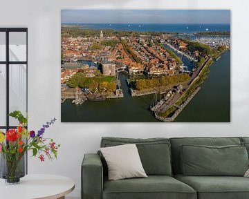 Luchtfoto van Enkhuizen