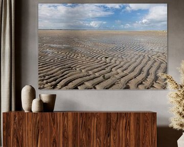 Laag water op de Hors, Texel by Martijn Smit