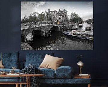 Canal view Amsterdam,  The Netherlands van Roland de Zeeuw fotografie