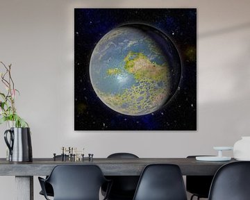 De Nieuwe Maan aan de hemel van Frans Blok - foto's, kunst en andere wanddecoratie