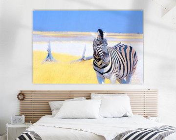 Etende Zebra von Ger&Wil van de Bovenkamp