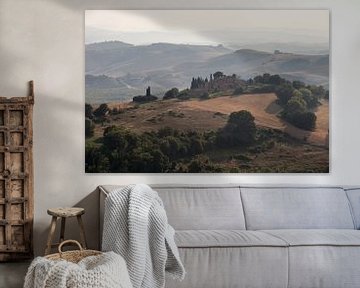 Le Crete, bij Siena, Toscane. van Rens Kromhout