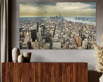 New York City stadsgezicht vanaf het Empire State Building von Karin Mooren