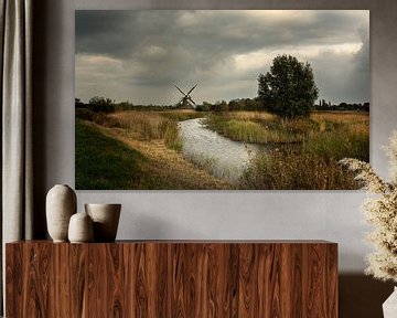 Molen in de provincie Groningen  (3) van Bo Scheeringa Photography