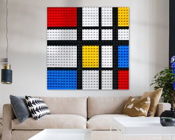 Lego Mondriaan kunstwerk