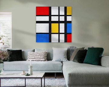 Lego Mondriaan kunstwerk van Marco van den Arend