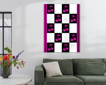 DOES Pop Art Purple Cherries von Doesburg Design