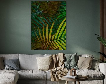 TROPICAL GREENERY LEAVES no6 von Pia Schneider