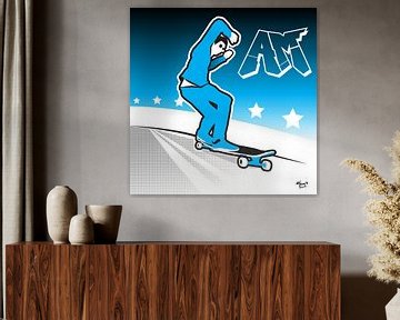 Dancing longboarder by Jaap Tinholt