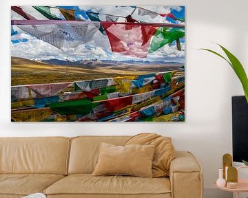 Tibetan prayer flags by Eveline Dekkers