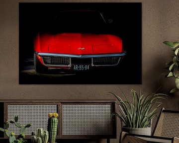 Red Corvette by marco de Jonge