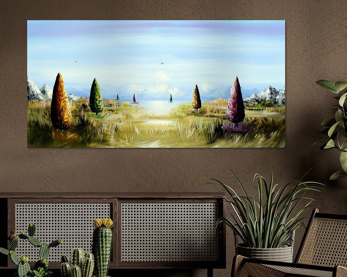 Example of the artwork in a room