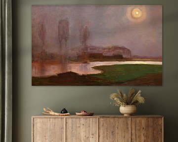 Piet Mondriaan. Landschap met maanlicht