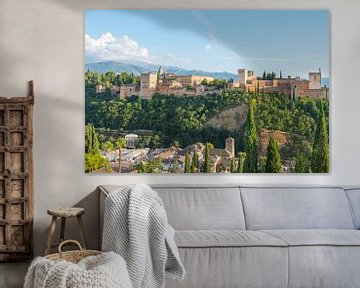 Alhambra Paleis en Alcazaba, Alhambra en Albaycin, van Peter Apers