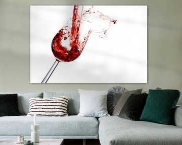 Splashing red wine van Martijn Smit