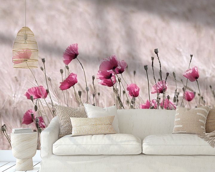 Beispiel fototapete: Rosa Pastelle Mohnblumen Impression von Tanja Riedel