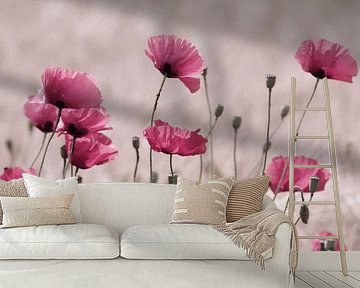 Pink Poppy Pastel by Tanja Riedel