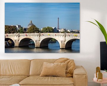View to the bridge Pont Neuf in Paris, France by Rico Ködder