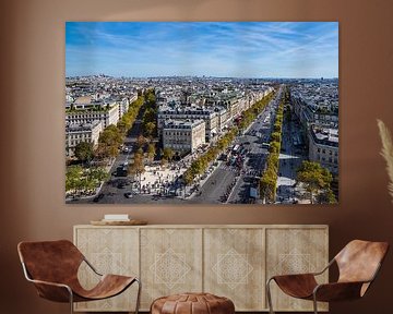 Blick auf die Basilika Sacre-Coeur in Paris, Frankreich von Rico Ködder