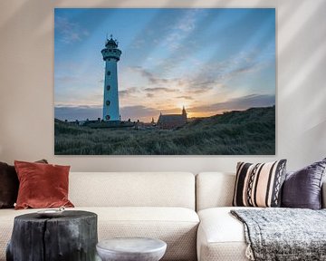 Vuurtoren van Speijck Egmond aan Zee van Dirk Sander