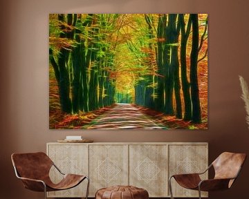 Autumn Art (Herfstkleuren op weg...) van Caroline Lichthart