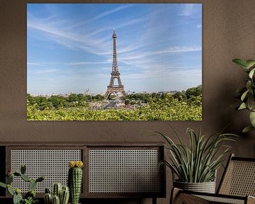 PARIS Eiffelturm mit Skyline von Melanie Viola