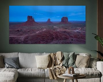 Blue hour at Monument Valley