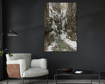 Partnach Gorge in winter by Michael Valjak