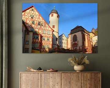 Oude stadsidylle in Wertheim van Gisela Scheffbuch