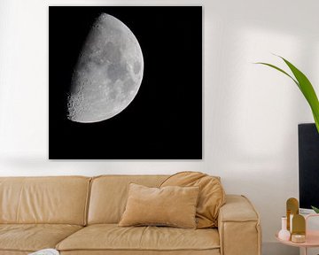 3/4 Mond (Quadrat) von Fotografie Jeronimo