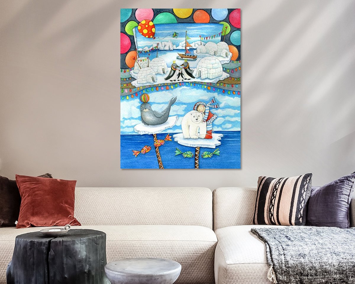 Example of the artwork in a room