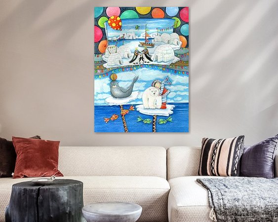 Example of the artwork in a room