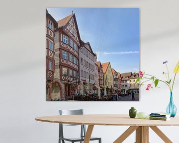 The Market Square of Wertheim by Gisela Scheffbuch