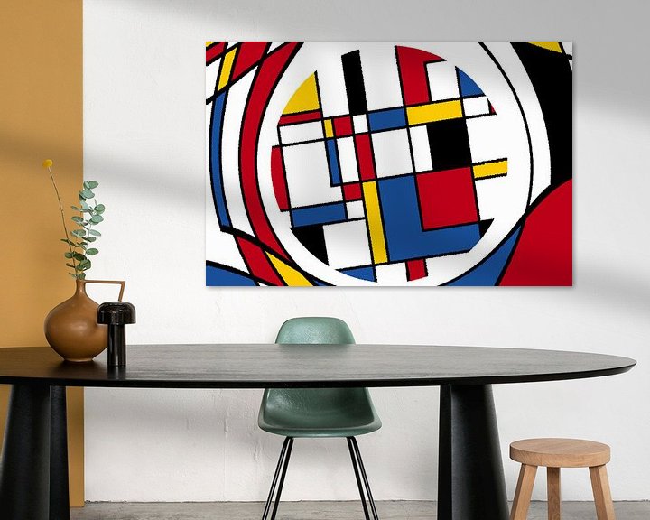 Beispiel: Piet Mondrian Art abstrakt von Marion Tenbergen
