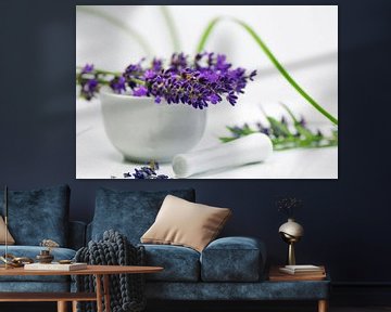Lavendelstilleven voor de praktijk van Tanja Riedel