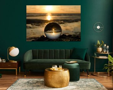 zonsondergang met lens ball by Annelies Cranendonk