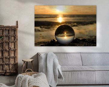 zonsondergang met lens ball von Annelies Cranendonk