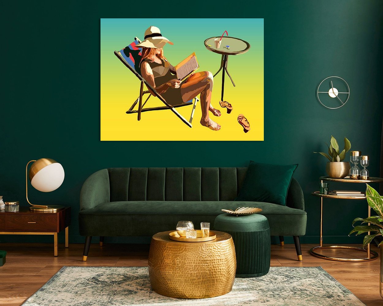 Example of the artwork in a room