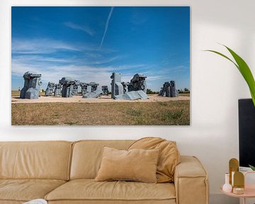 Carhenge, Nebraska van Richard van der Woude