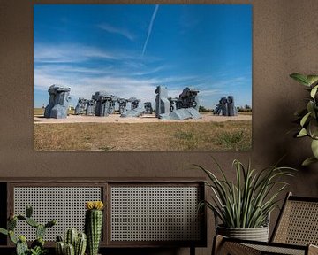 Carhenge, Nebraska van Richard van der Woude