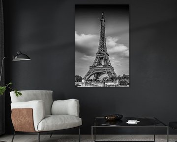 PARIS Eiffelturm | Monochrom von Melanie Viola