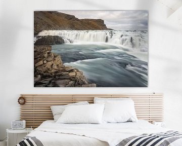 Gulfoss Waterval IJsland van Samantha Schoenmakers