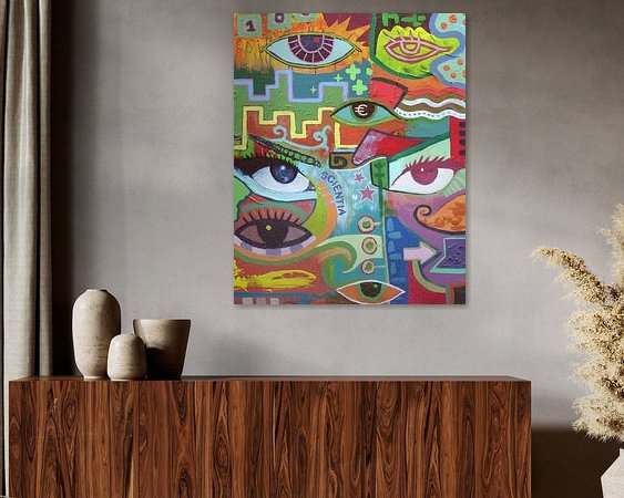 Example of the artwork in a room