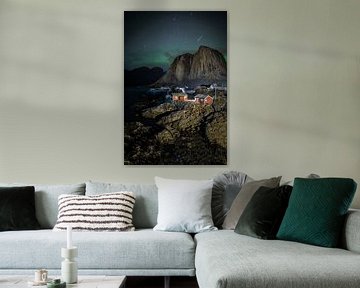 Nordlichter Lofoten, Norwegen von William Linders