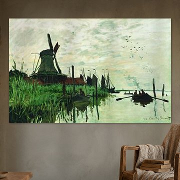 Windmill near Zaandam, Claude Monet